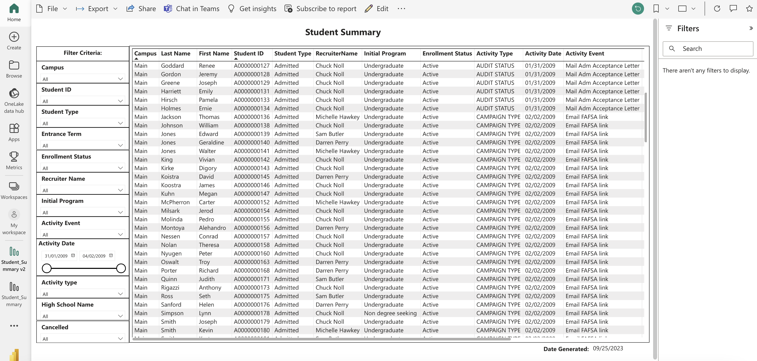 StudentSummary